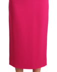 Dolce & Gabbana Elegant High-Waisted Pencil Skirt in Pink