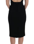 Dolce & Gabbana Elegant Crystal Sheath Knee-Length Dress