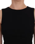 Dolce & Gabbana Elegant Crystal Sheath Knee-Length Dress