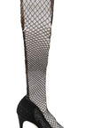 Dolce & Gabbana Elegant Netted Sock Pumps in Timeless Black