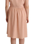 Twinset Elegant Beige Sleeveless Shift Dress