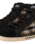 Dolce & Gabbana Beige High Top Fashion Sneakers
