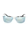 Frankie Morello Silver Metallic Men's Sunglass