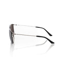 Frankie Morello Silver Metallic Men Sunglass
