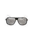 Frankie Morello Black Metallic Men Sunglasses