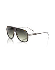 Frankie Morello Brown Metallic Fiber Men Sunglass