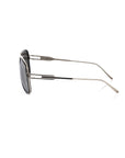 Frankie Morello Black Metallic Men Sunglasses