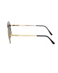 Frankie Morello Black Metallic Men's Sunglass