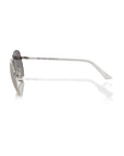 Frankie Morello Silver Metallic Men Sunglass