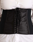 Dolce & Gabbana Chic Black Corset Belt Top