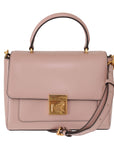 Michael Kors Elegant Pink Leather Mindy Shoulder Bag
