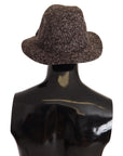 Dolce & Gabbana Elegant Gray Tweed Wide Brim Hat