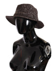 Dolce & Gabbana Elegant Gray Tweed Wide Brim Hat