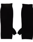 Dolce & Gabbana Elegant Black Cashmere Fingerless Gloves