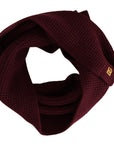 Dolce & Gabbana Elegant Cashmere Knit Scarf in Dark Red