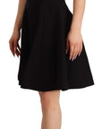 Dolce & Gabbana Elegant A-Line Sheath Dress in Black