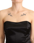 Dolce & Gabbana Elegant Black Strapless Mermaid Dress