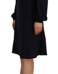 Twinset Chic Black Open Shoulder A-Line Dress