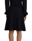 Twinset Chic Black Open Shoulder A-Line Dress