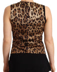 Dolce & Gabbana Elegant Black Wool Blend Waistcoat