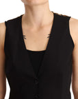 Dolce & Gabbana Elegant Black Wool Blend Waistcoat