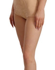 Dolce & Gabbana Beige Lace Panel Stretch Bodysuit