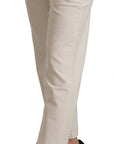Dolce & Gabbana Chic Off-White Cropped Jeans - Fashionista Must-Have