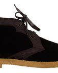 Dolce & Gabbana Exotic Caiman Leather Ankle Boots in Brown
