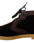 Dolce & Gabbana Exotic Caiman Leather Ankle Boots in Brown