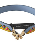 Dolce & Gabbana Multicolor Leather Shoulder Strap Accessory
