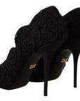 Dolce & Gabbana Elegant Black Lace Stiletto Heels