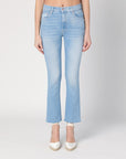 Mother Mother Trumpet jeans The Dodger Sneak light blue washed