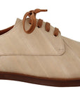 Dolce & Gabbana Elegant Beige Eel Leather Formal Flats