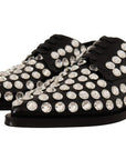 Dolce & Gabbana Crystal-Embellished Leather Formal Flats