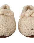 Dolce & Gabbana Chic Wool Knit Ballerina Flats