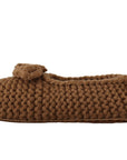 Dolce & Gabbana Elegant Wool Knit Ballerina Flats in Brown