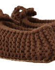Dolce & Gabbana Elegant Wool Knit Ballerina Flats