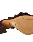 Dolce & Gabbana Elegant Purple Suede Heels Sandals