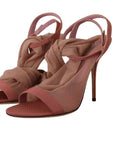 Dolce & Gabbana Elegant Pink Ankle Strap Heels Sandals