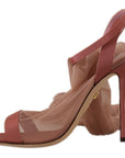 Dolce & Gabbana Elegant Pink Ankle Strap Heels Sandals