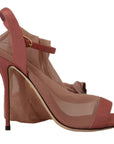 Dolce & Gabbana Elegant Pink Ankle Strap Heels Sandals