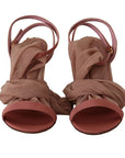 Dolce & Gabbana Elegant Pink Ankle Strap Heels Sandals