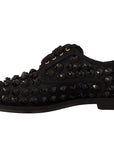Dolce & Gabbana Elegant Gros Grain Lace-Up Jeweled Flats