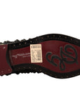 Dolce & Gabbana Elegant Gros Grain Lace-Up Jeweled Flats