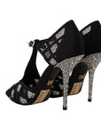 Dolce & Gabbana Elegant Crystal-Embellished Suede Pumps