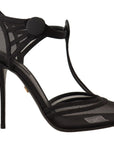 Dolce & Gabbana Elegant Mesh T-Strap Stiletto Pumps