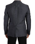 Dolce & Gabbana Elegant Slim Fit Two-Button Blue Blazer
