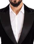 Dolce & Gabbana Elegant Single Breasted Velvet Blazer