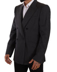 Dolce & Gabbana Elegant Gray Sicilia Wool Blend Suit