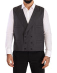 Dolce & Gabbana Elegant Gray Sicilia Wool Blend Suit